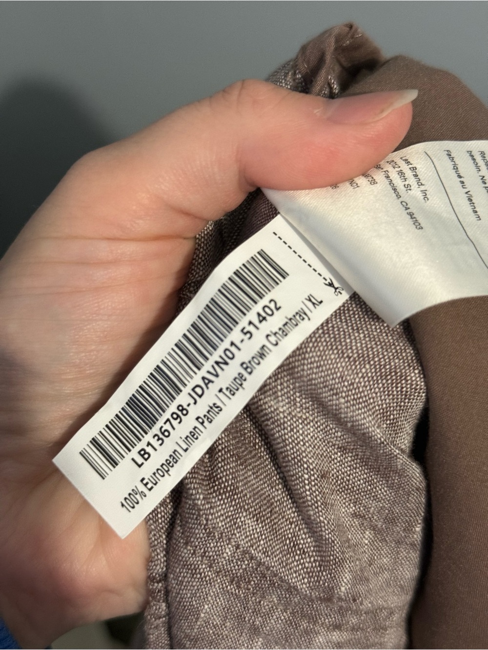 Quince 100% European Linen Pants Size XL - Picture 10 of 10